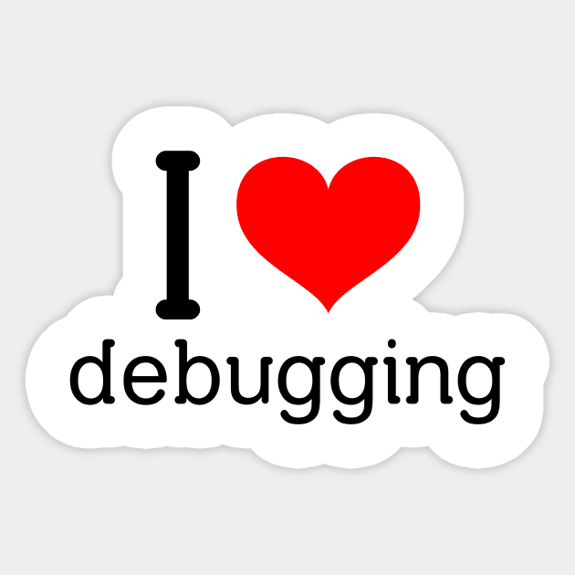 I <3 Debugging Sticker by Code magic